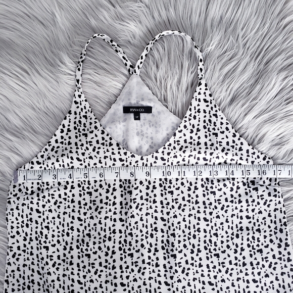 Pretty RW&CO. Layered Camisole Top spaghetti Strap Racerback - Picture 5 of 9